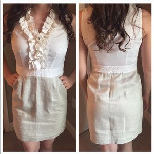 Loft Ruffle Front Dress